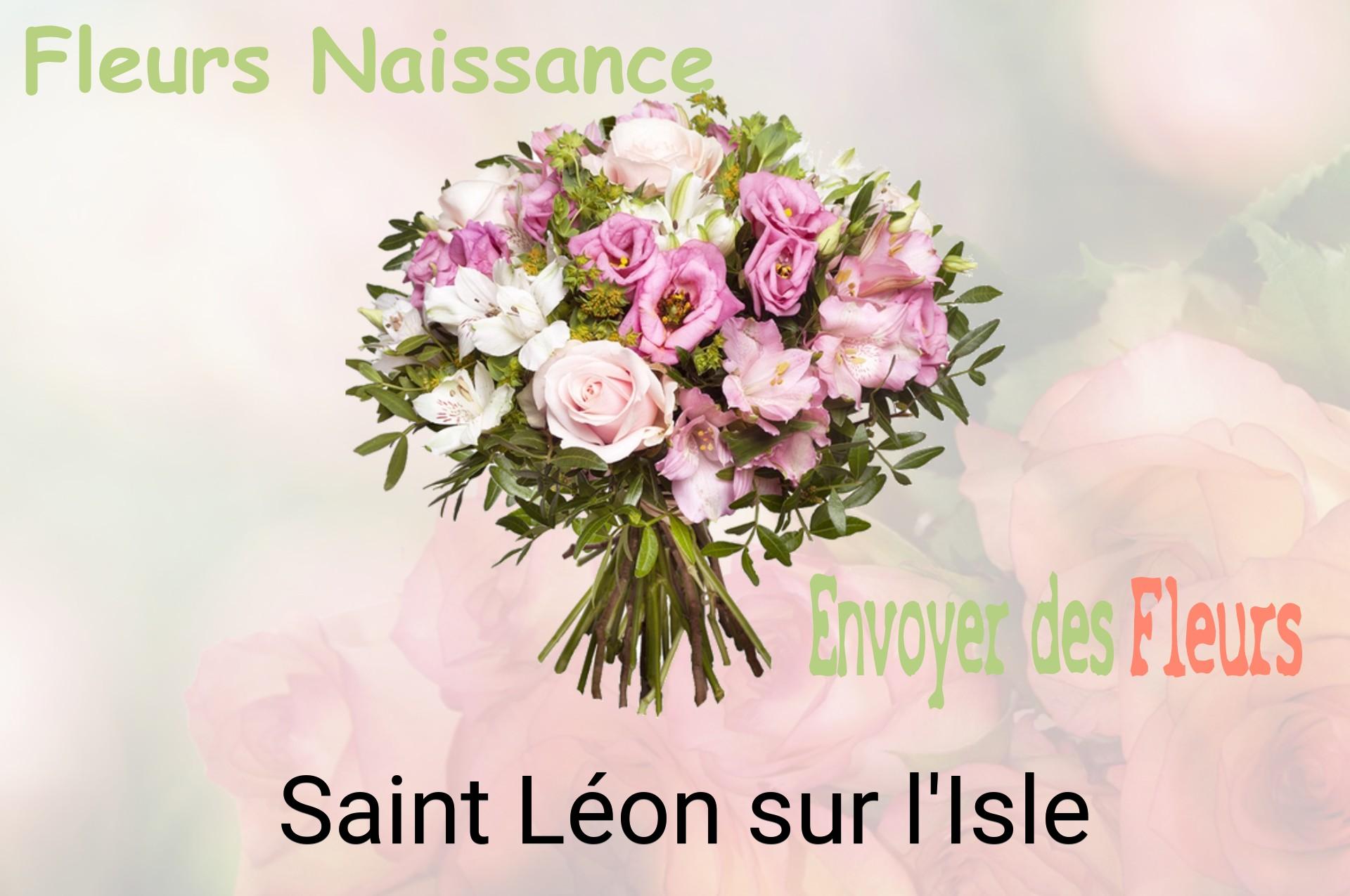 Bouquet de fleurs de naissance livré à Saint-Léon-sur-l'Isle